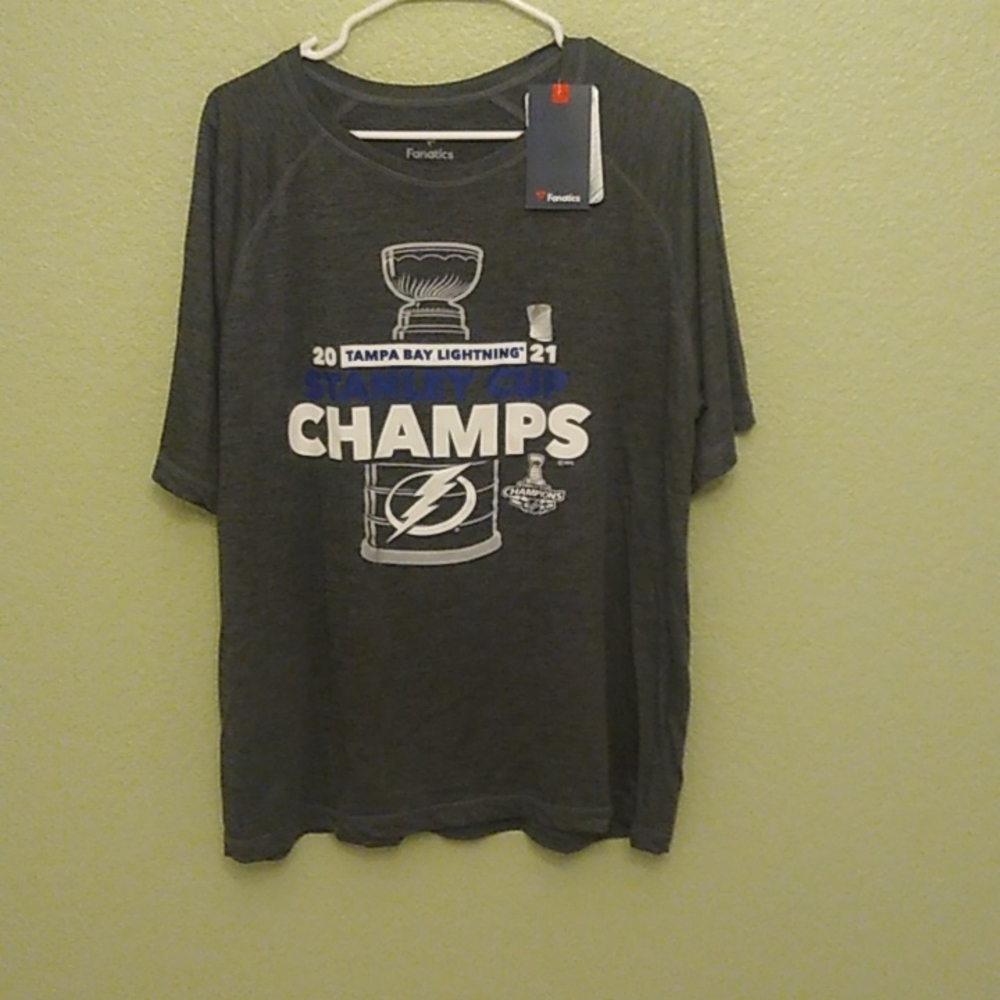 Fanatics 2021 Tampa Bay Lightning Stanley Cup Champs Tee